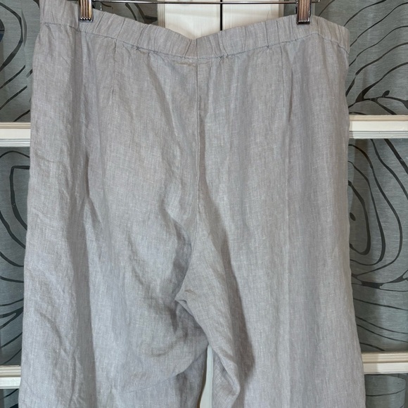 J Jill Love Linen M Linen Elasticc Waistband Pull on Lagenlook Pant - Picture 4 of 8